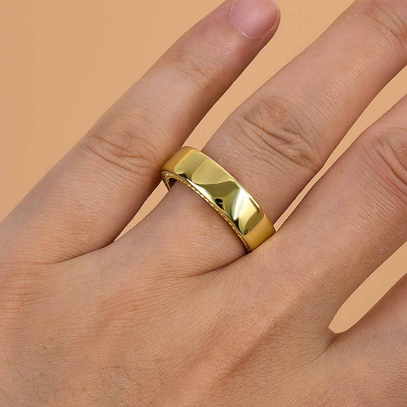 S925 Maxine Classic Men's Wide Wedding Band | {product_type