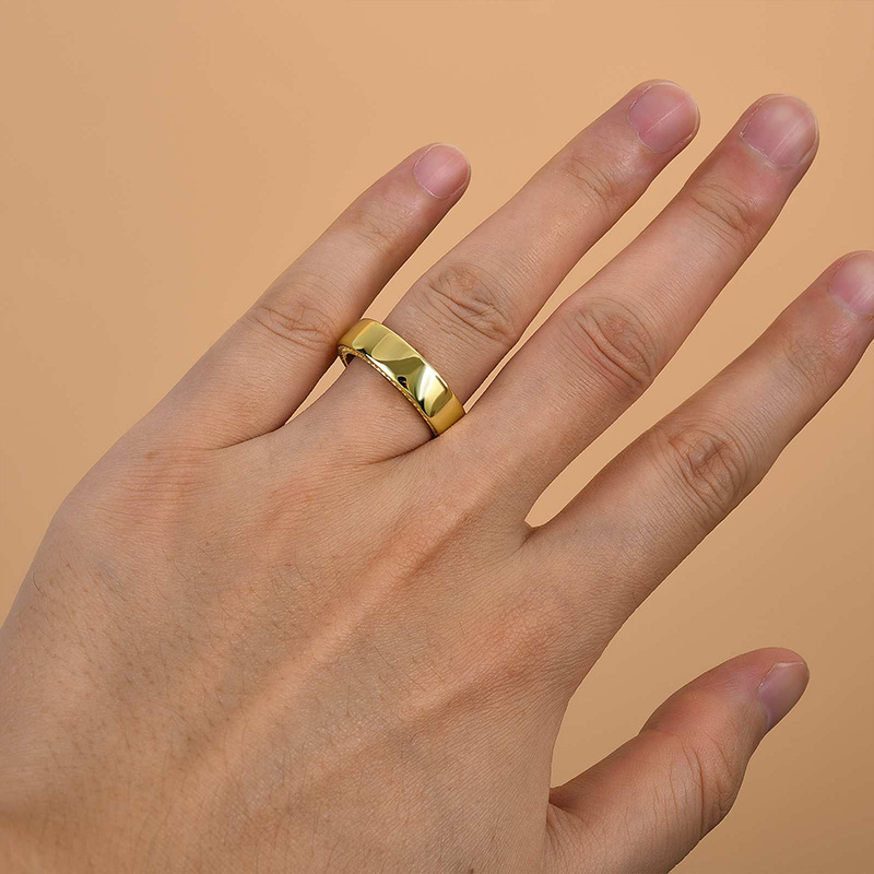 S925 Maxine Classic Men's Wide Wedding Band-Maxine Jewelry