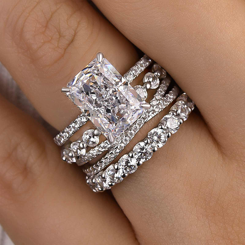 Manulife オリンピックピンバッジセット 4個 4 Piece Ring Set, 4PC Wedding Set, 4PC Bridal Set