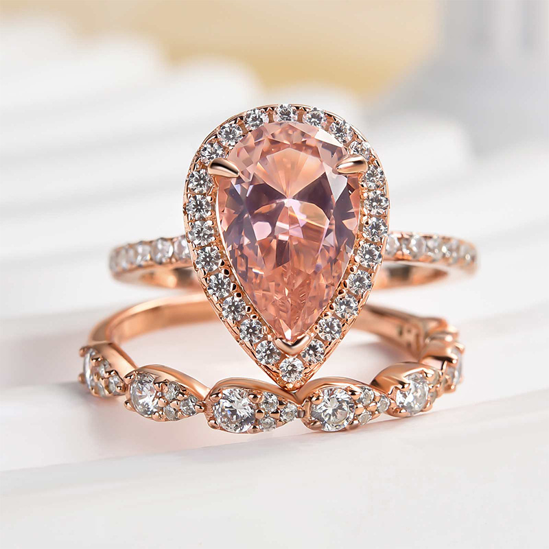 Le Vian 8 Carat Peach Morganite Rose Gold Ring For Sale at | 8