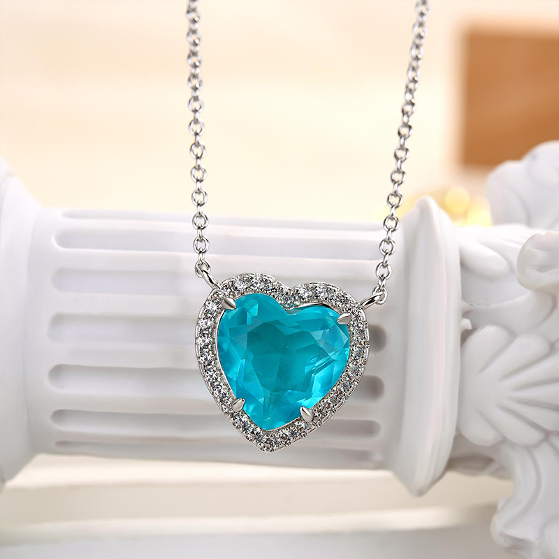 Silver Aura Creations Aquamarine Sterling Silver Necklace Price in India -  Buy Silver Aura Creations Aquamarine Sterling Silver Necklace Online at  Best Prices in India | Flipkart.com