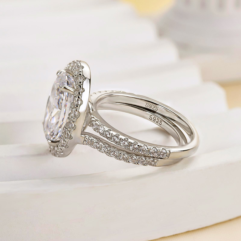 Engagement Ring 925 Sterling Silver Jewelry Same Mount Ring