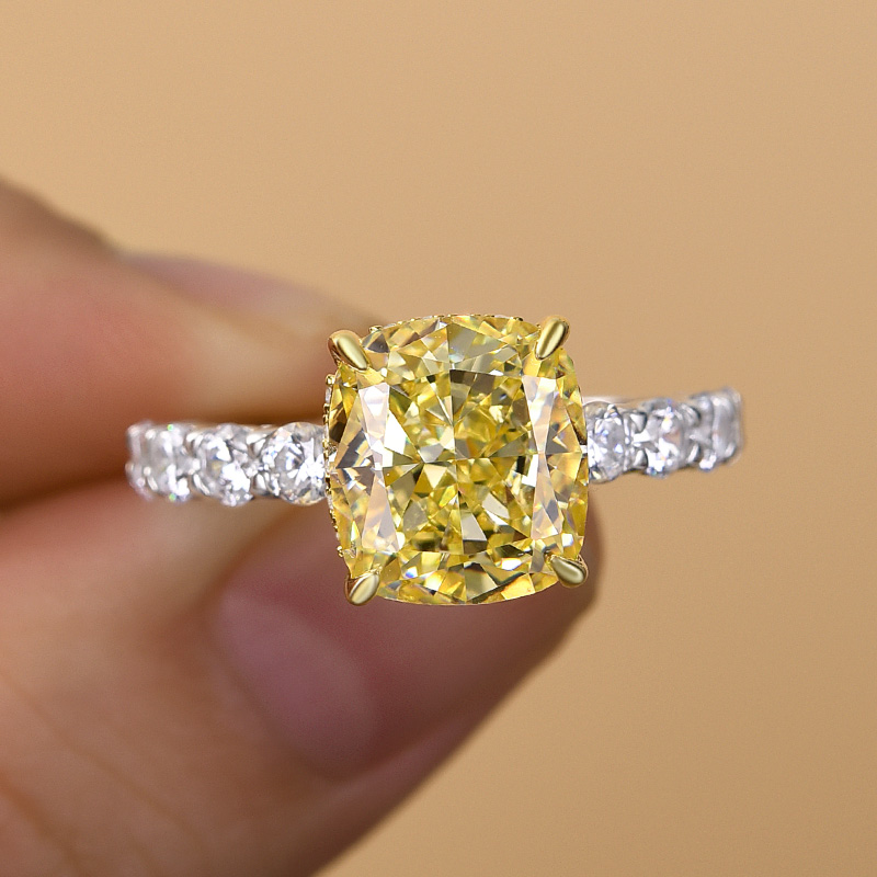 Buy Canary Yellow Sapphire Rings Online | Yellow Sapphire Engagement Ring –  FineColorJewels
