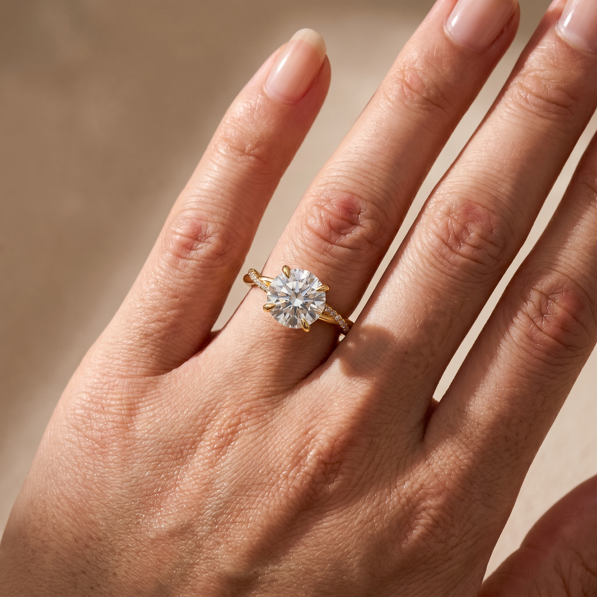 Twist 1.25 Carat Round Cut Promise Ring For Her In Sterling Silver 