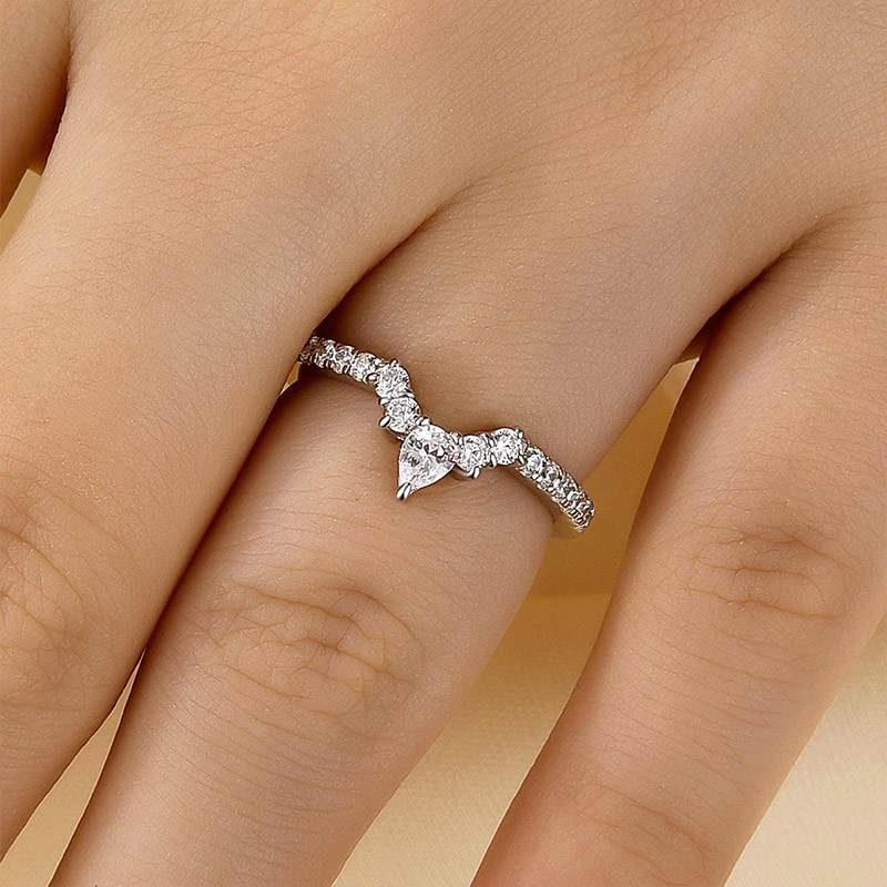 Maxinejewelry Crown Shaped Wedding Band in Sterling Silver