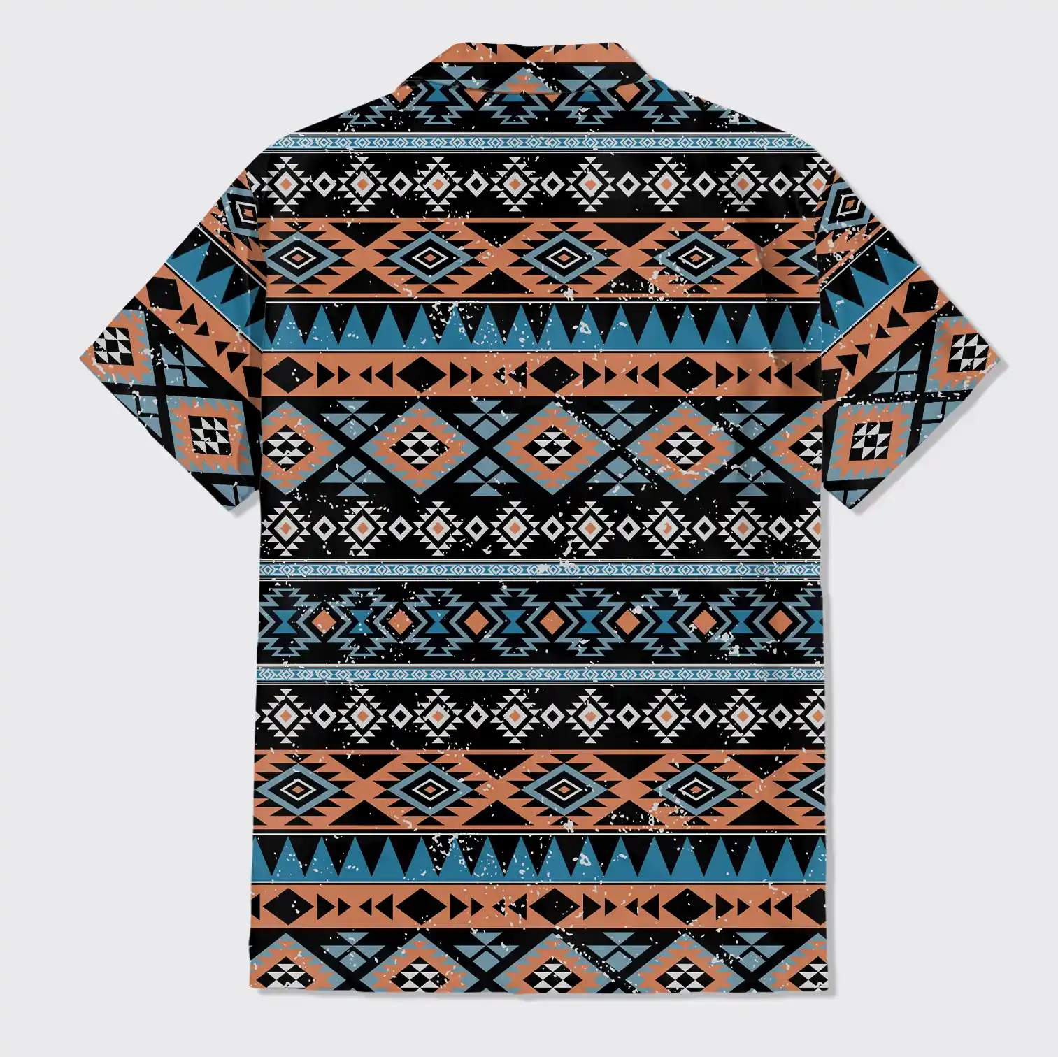 Aztec Tribal Art Colorful Button Up Shirts_1