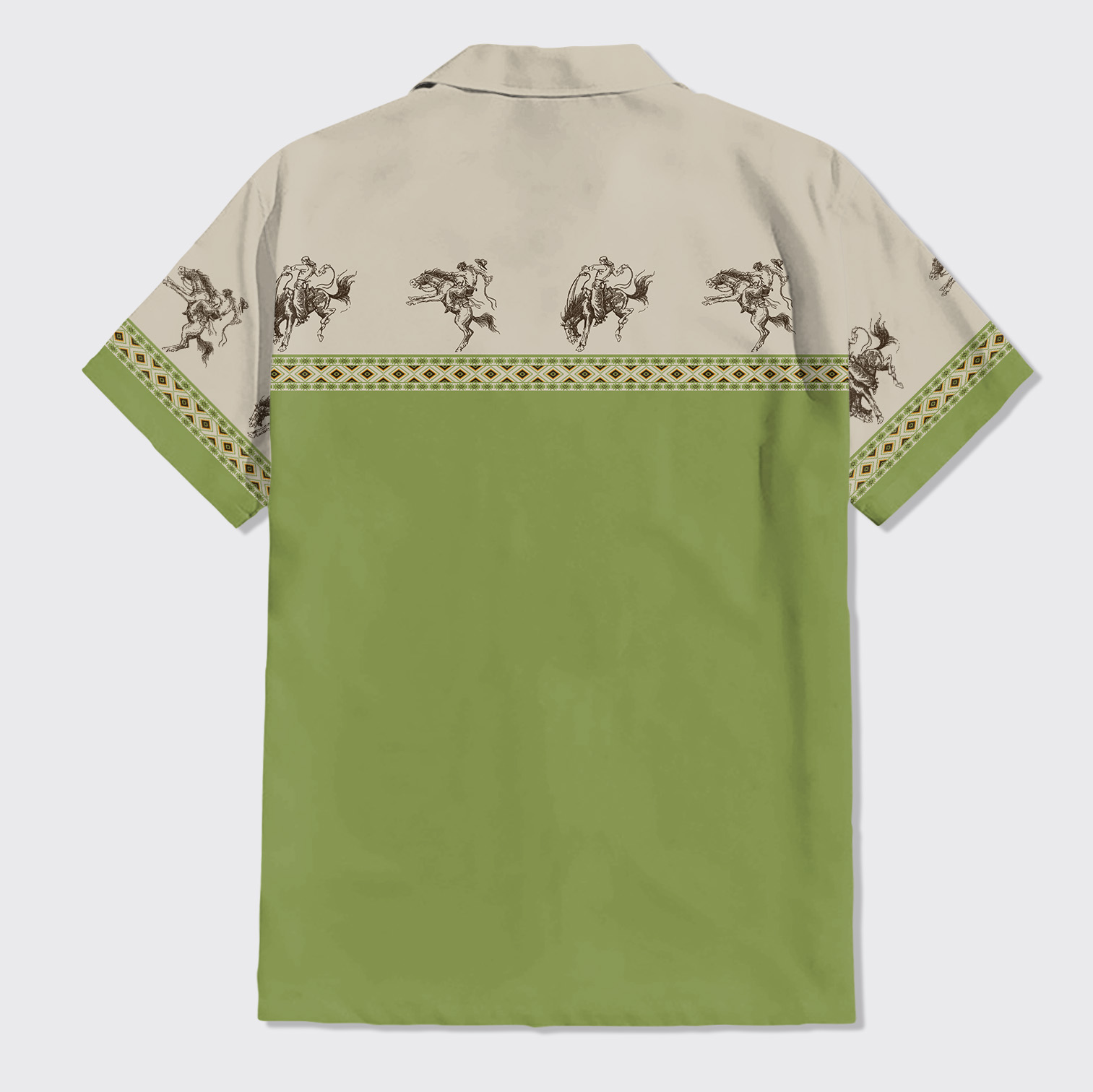 Cowboy Pattern Button Up Shirts