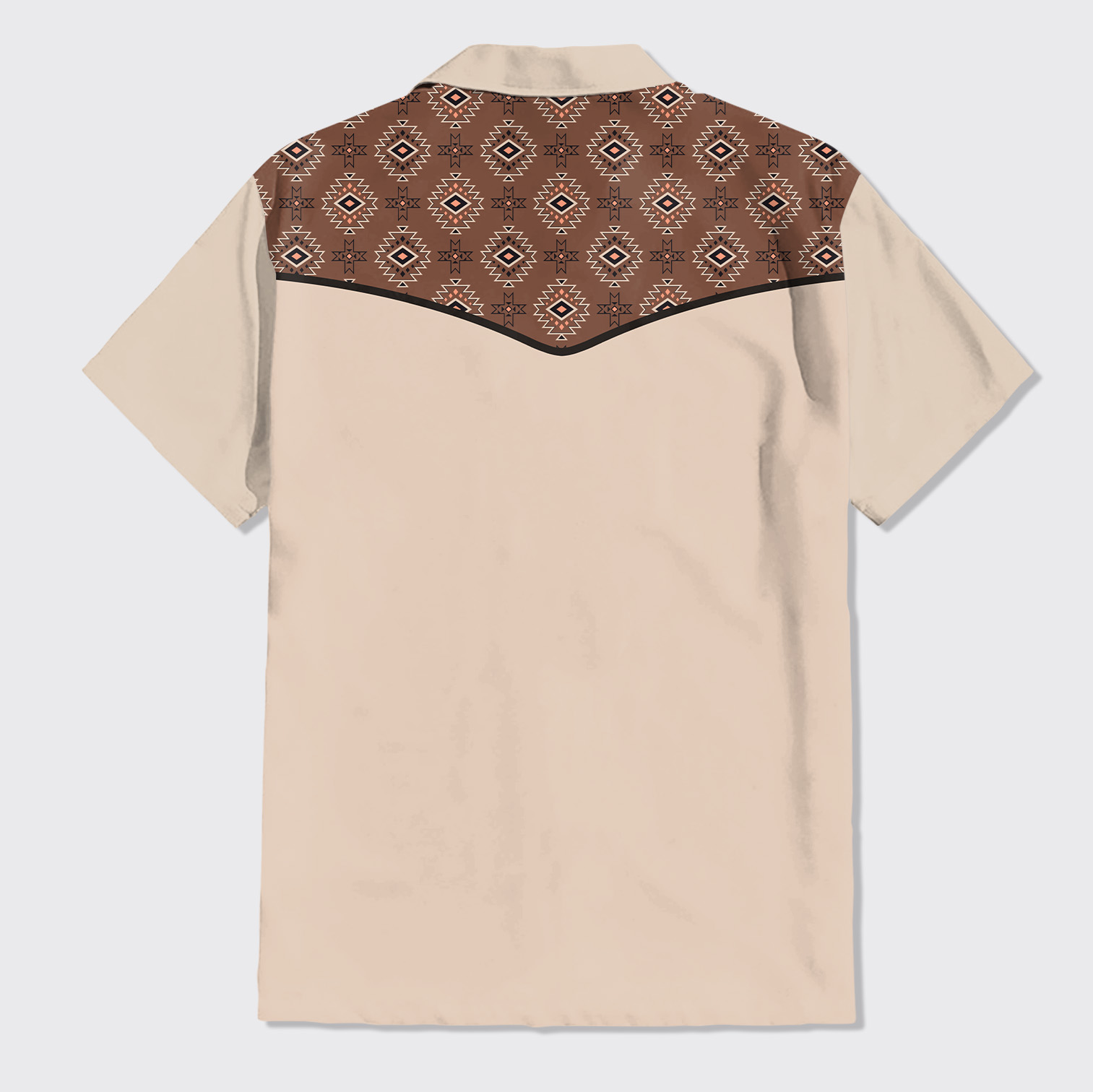 Aztec Pattern Design Button Up Shirts_9