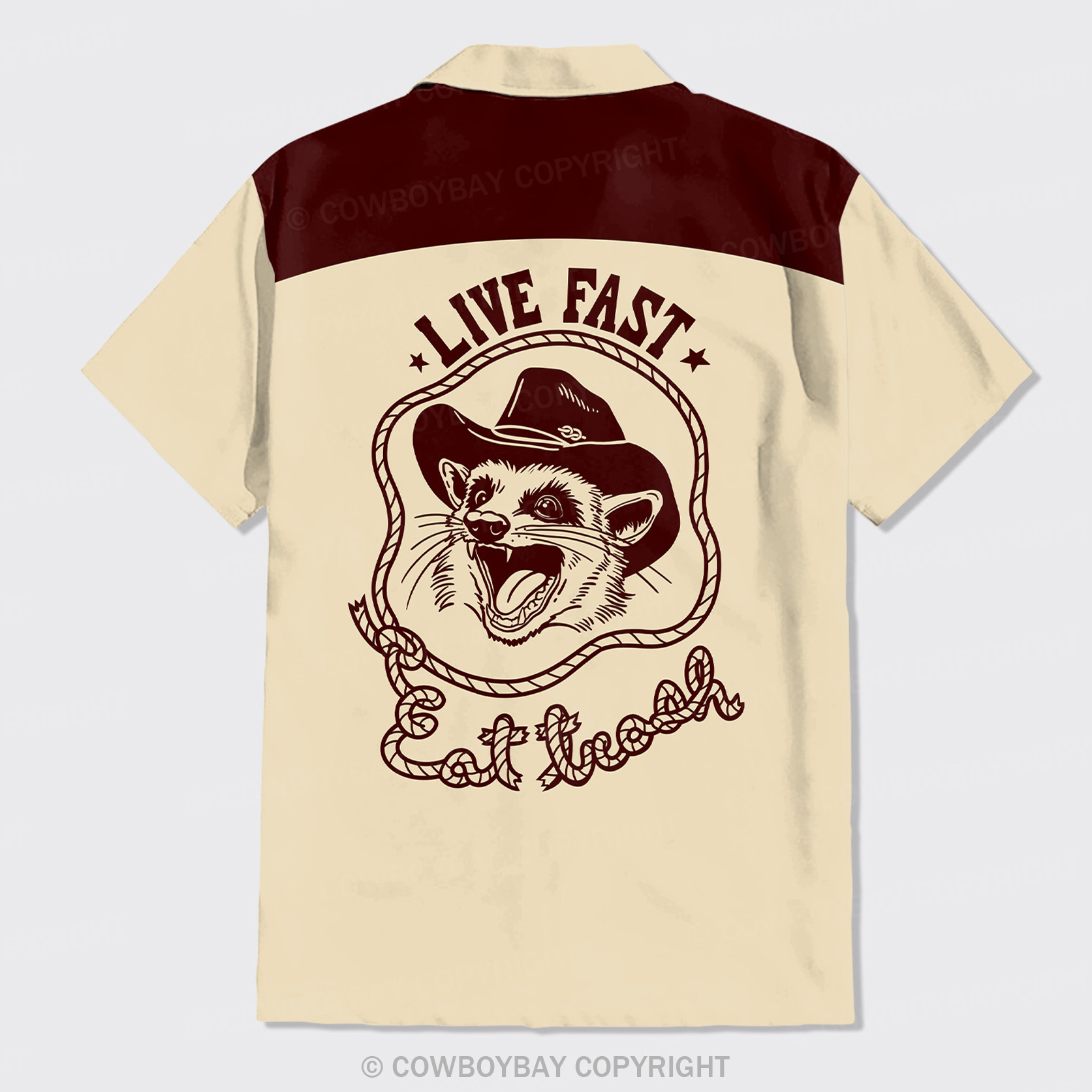 Possums Live Fast Button Up Shirts