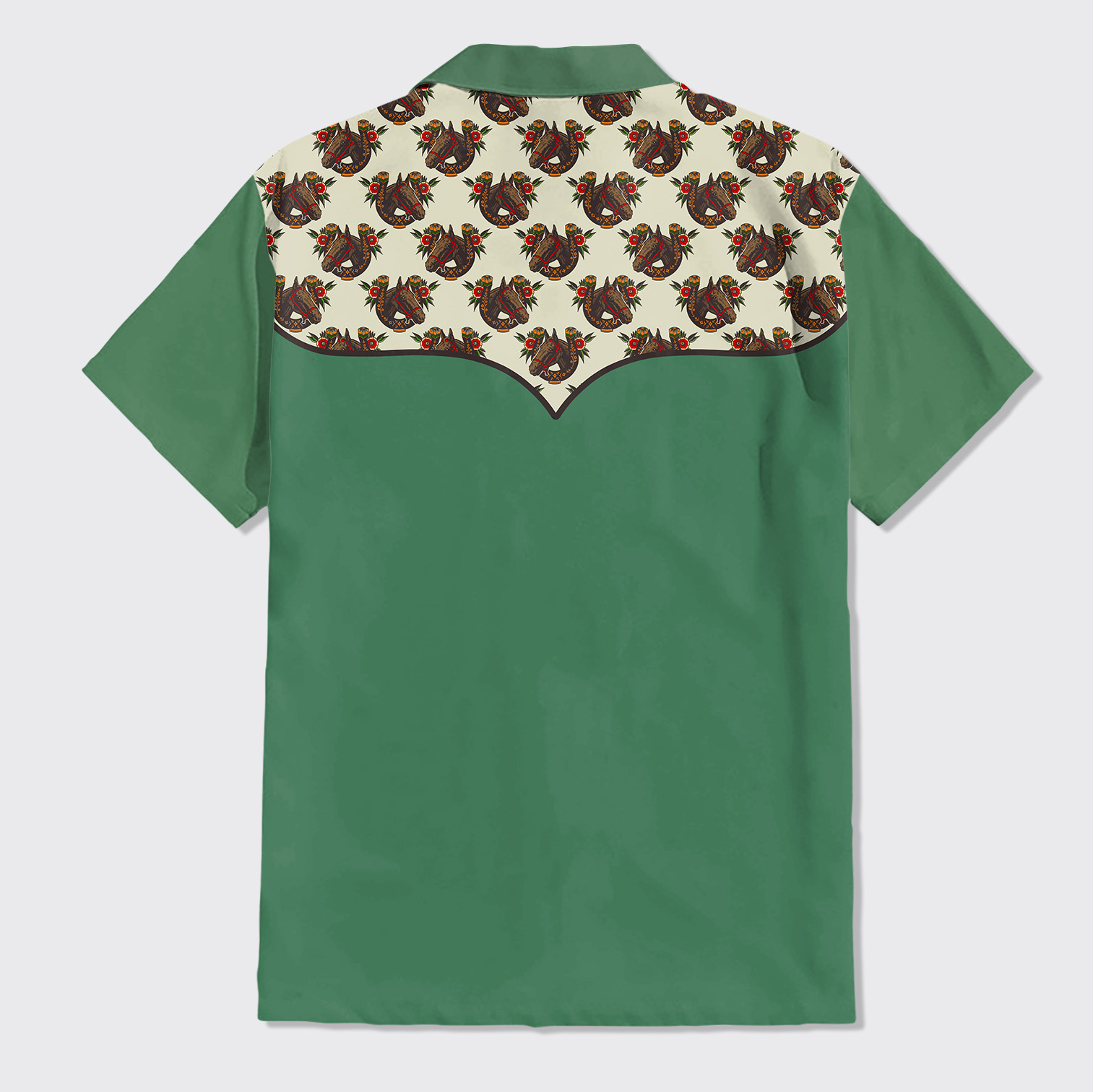 Horseshoe Cover Button Up Shirts