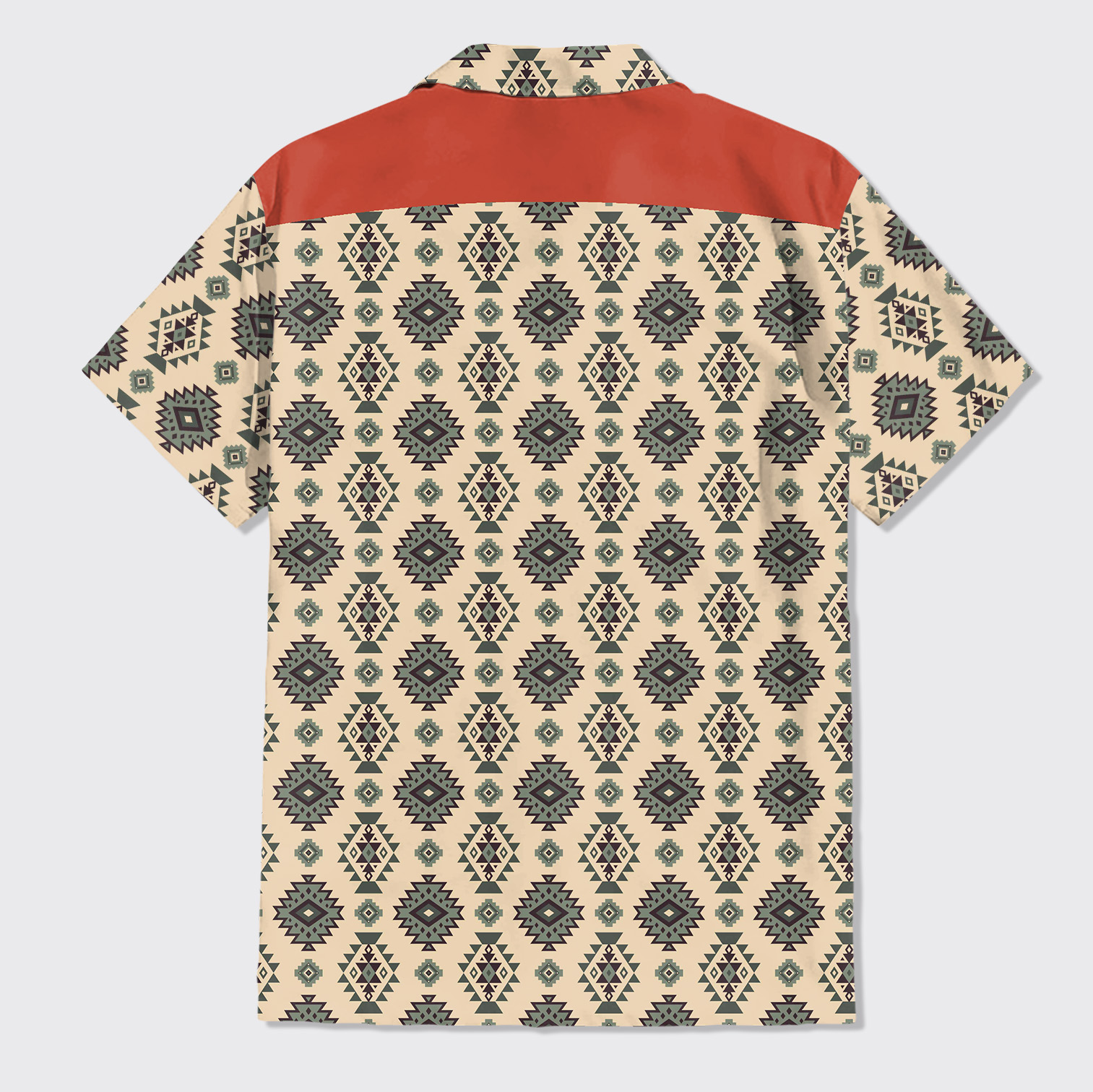 Aztec Pattern Design Button Up Shirts_8