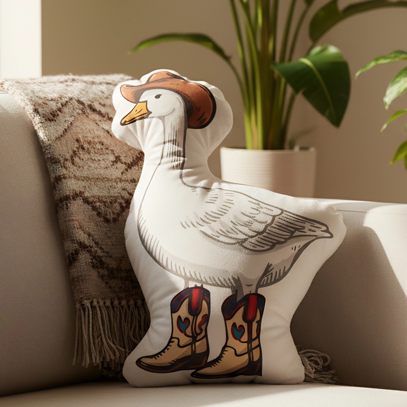 Silly Goose On The Loose Throw Pillow