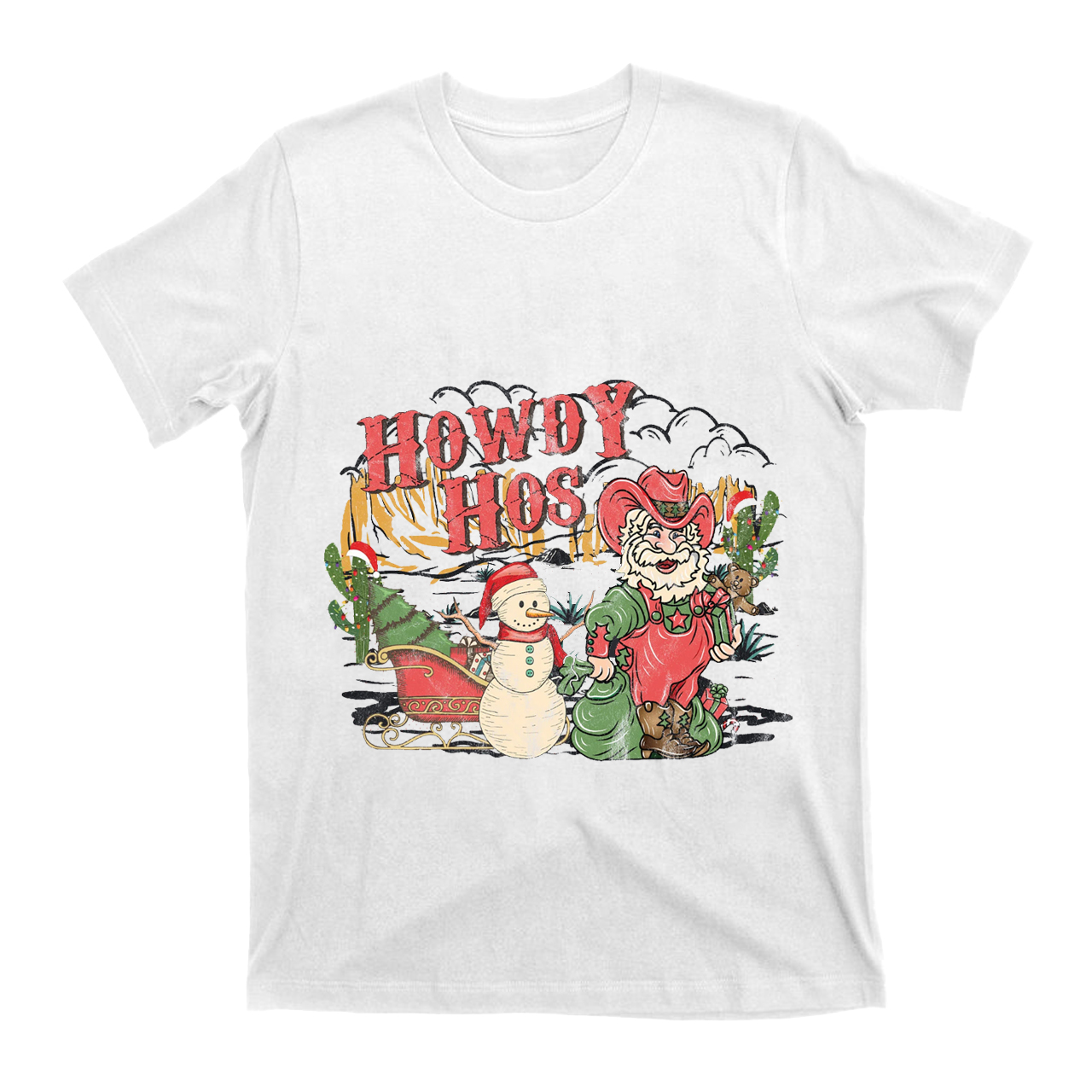 Christmas Denim Collection �?Howdy Hos T-Shirt