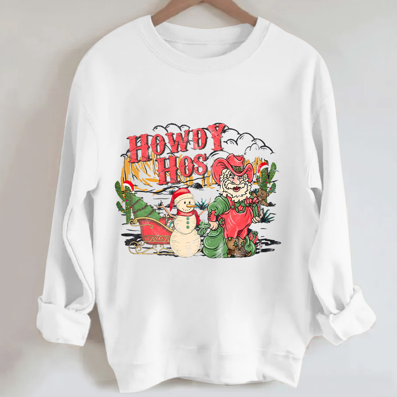 Christmas Denim Collection �C Howdy Hos Sweatshirt