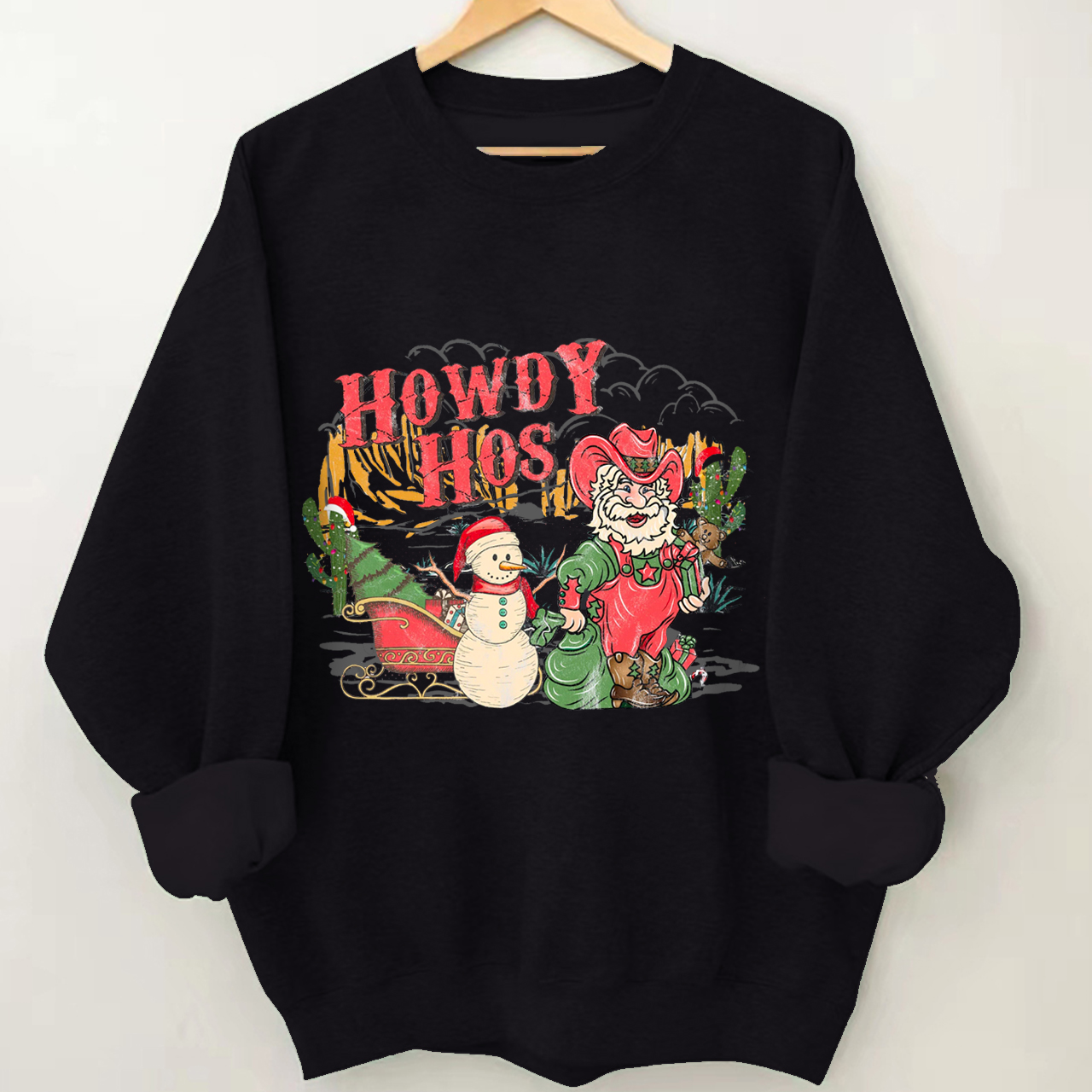 Christmas Denim Collection �C Howdy Hos Sweatshirt