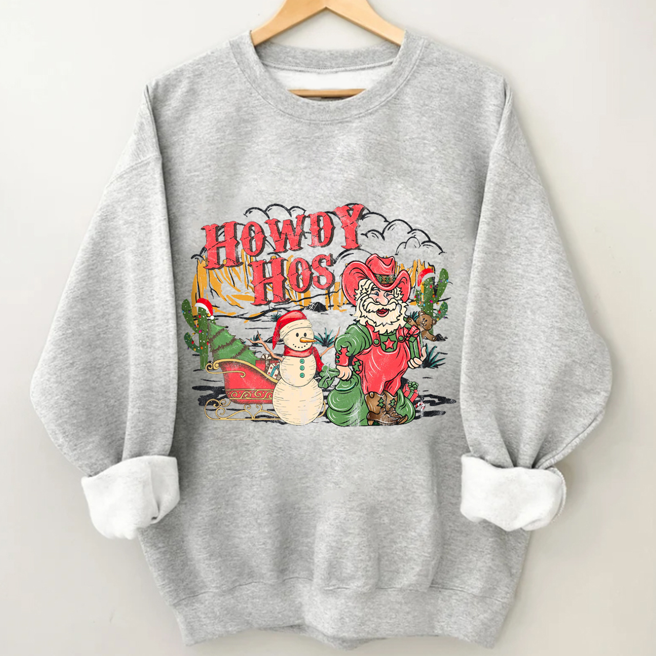 Christmas Denim Collection �C Howdy Hos Sweatshirt