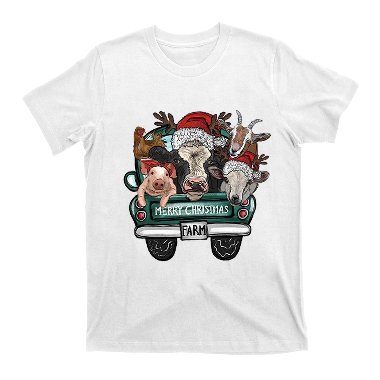 Attend a Christmas party with three farm pets T-Shirt