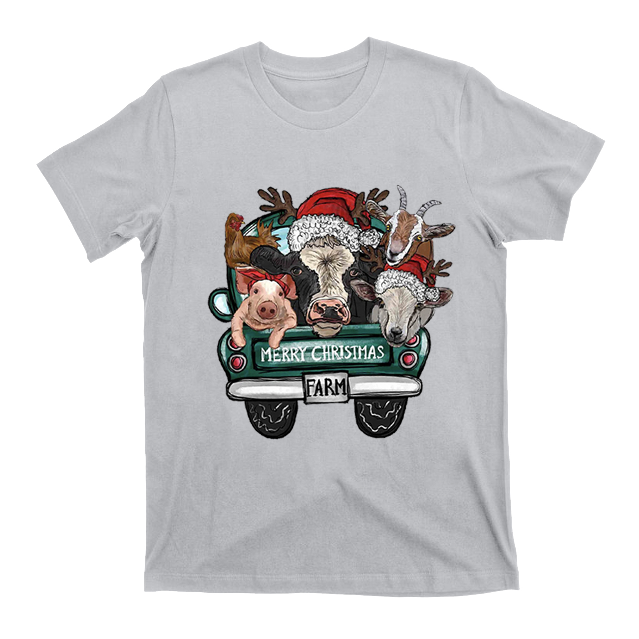 Attend a Christmas party with three farm pets T-Shirt