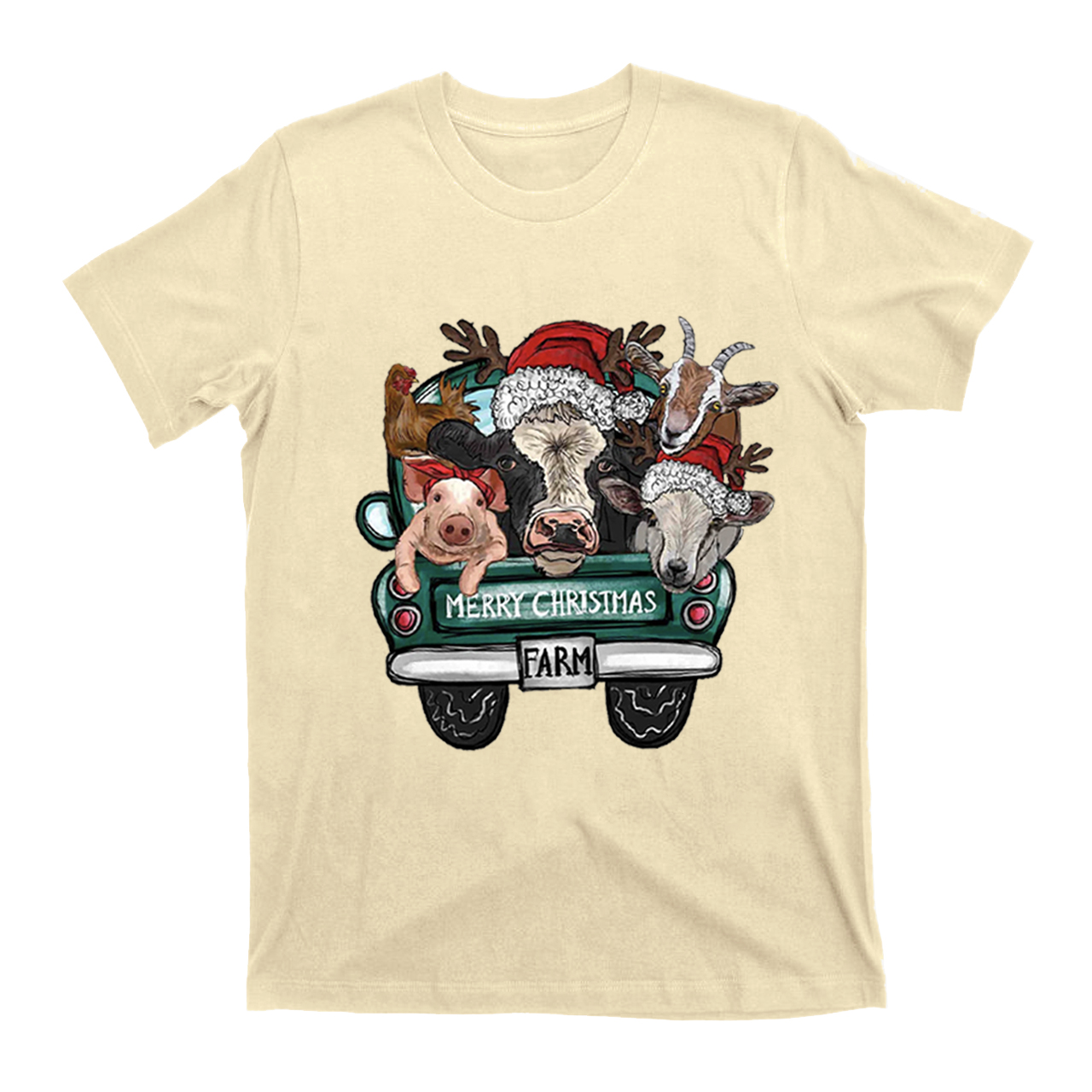 Attend a Christmas party with three farm pets T-Shirt