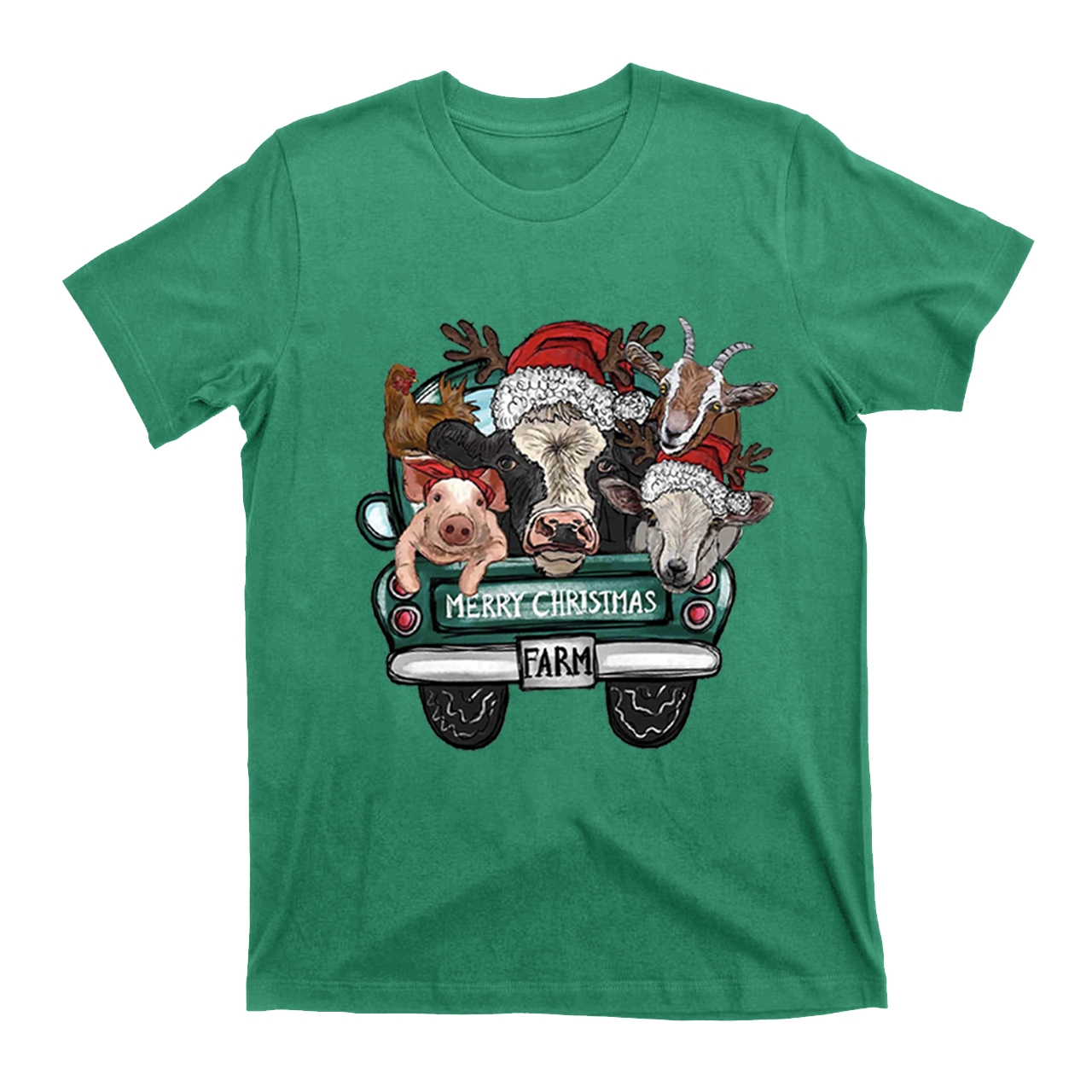 Attend a Christmas party with three farm pets T-Shirt