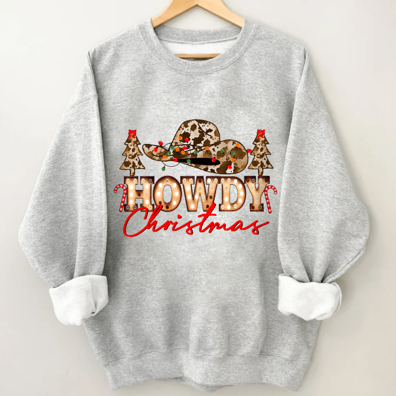 Cowboy Howdy Christmas  Sweatshirt
