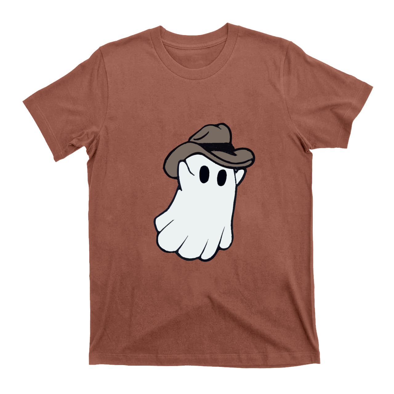 Western Halloween Ghost Cowboy T-Shirt
