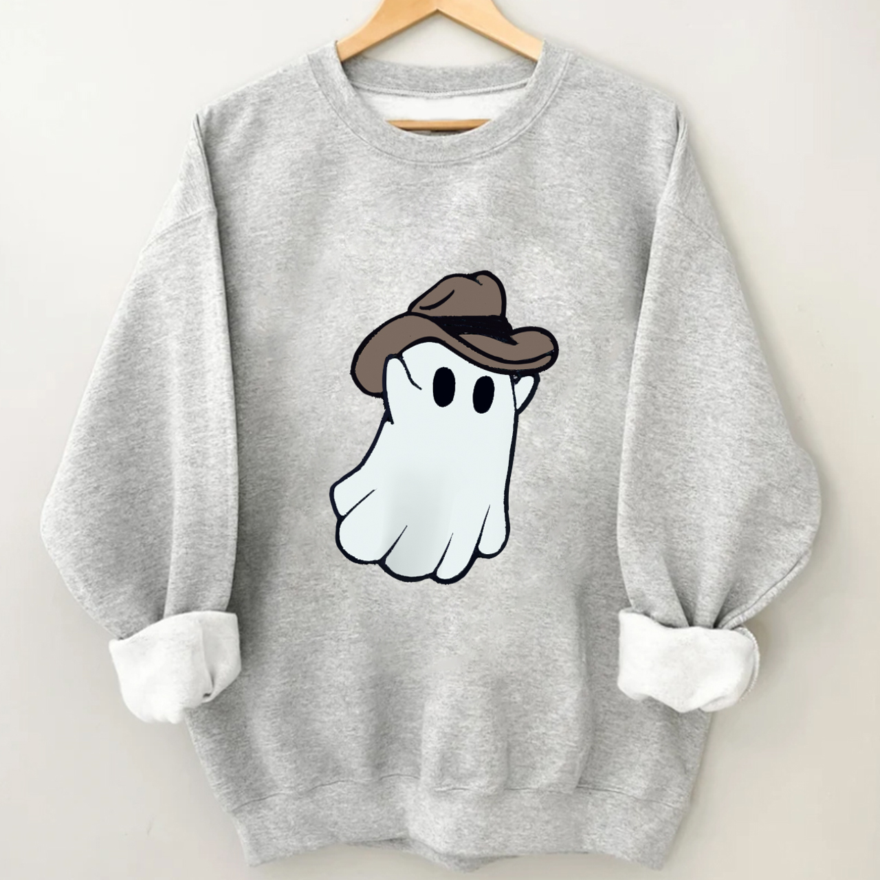 Western Halloween Ghost Cowboy Sweatshirt