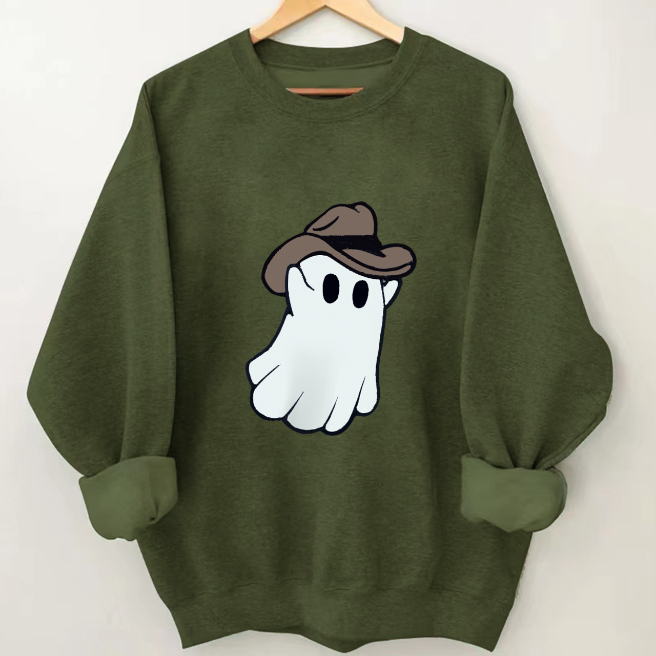 Western Halloween Ghost Cowboy Sweatshirt