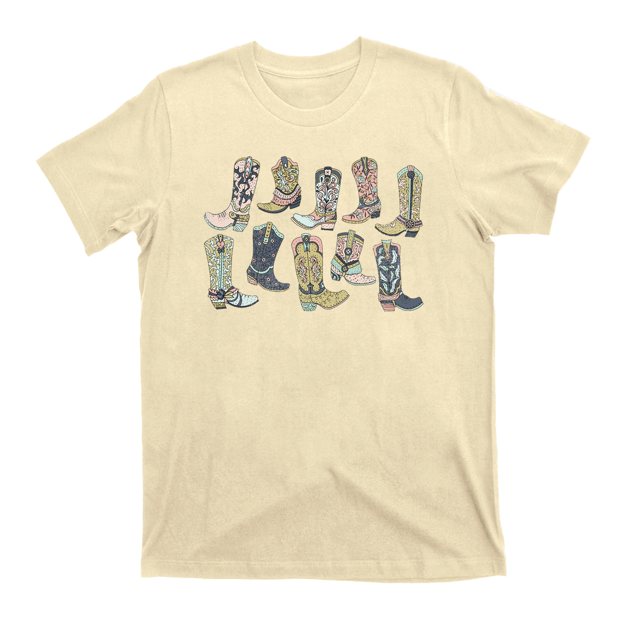 Cowgirl Boots Western Graphic Tee for Women