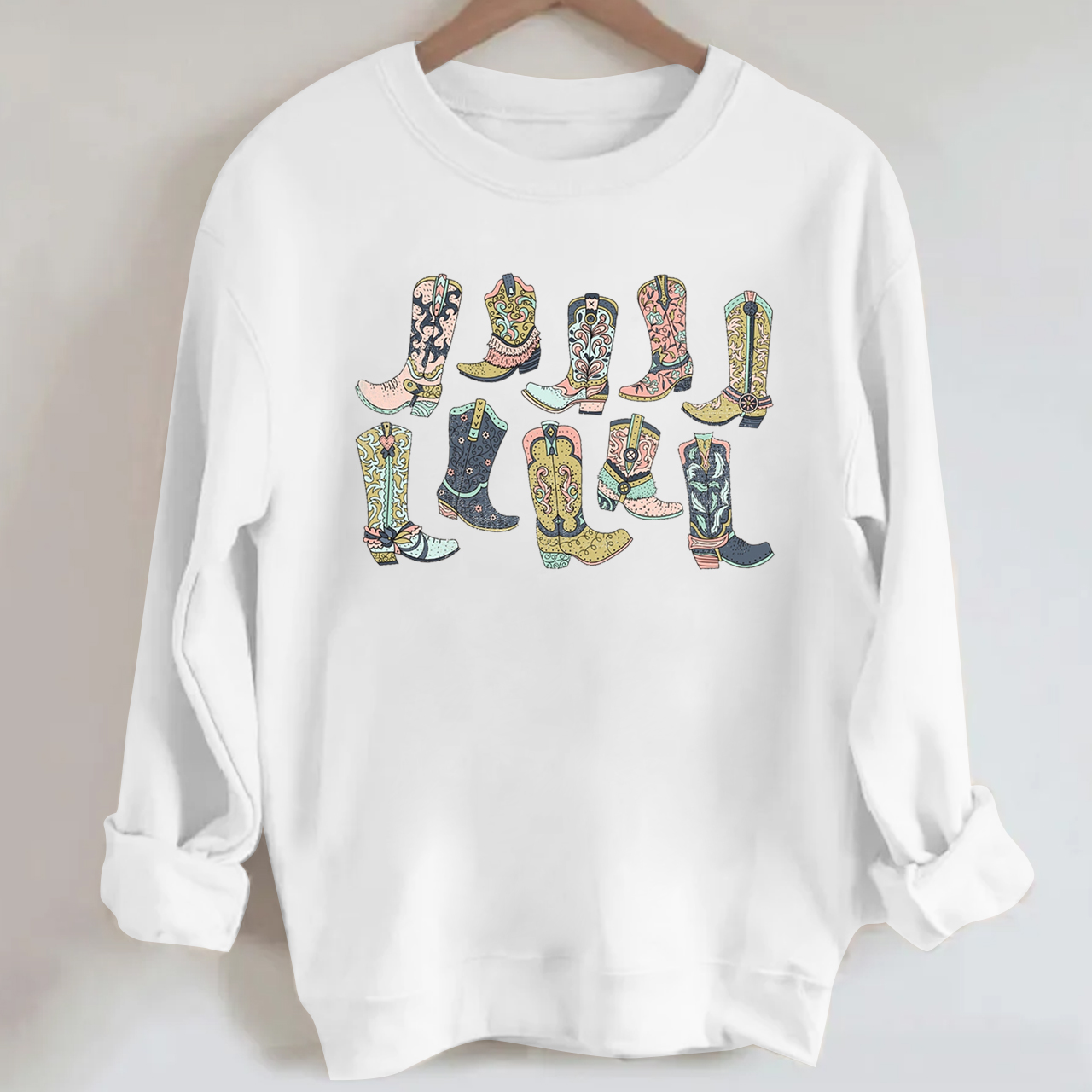 Western Cowgirl Boots Sweatshirt
