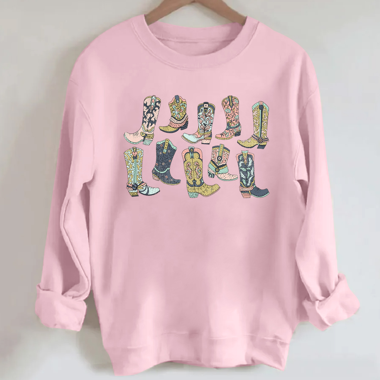 Western Cowgirl Boots Sweatshirt