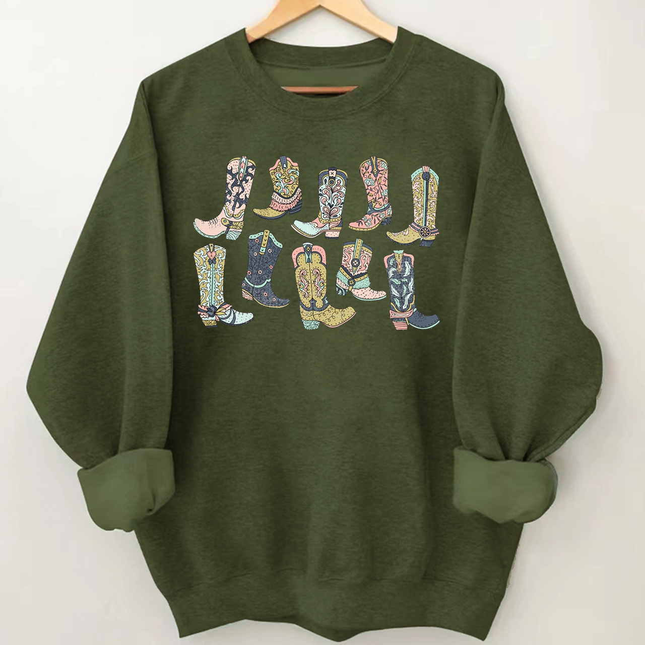 Western Cowgirl Boots Sweatshirt