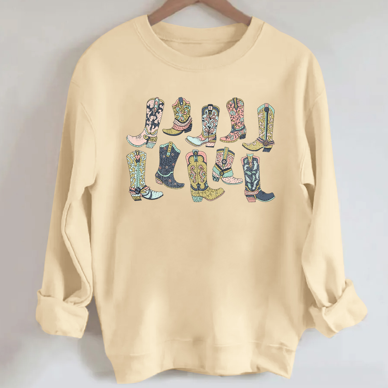 Western Cowgirl Boots Sweatshirt