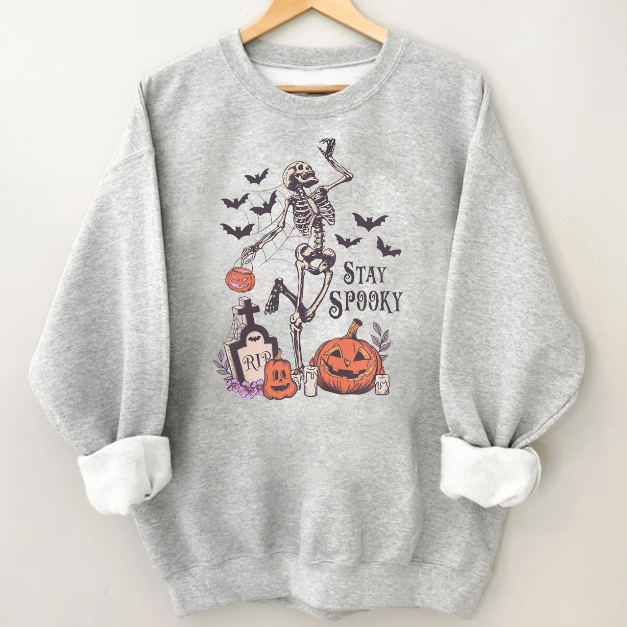 Stay spooky Halloween pumpkins Sweatshirt