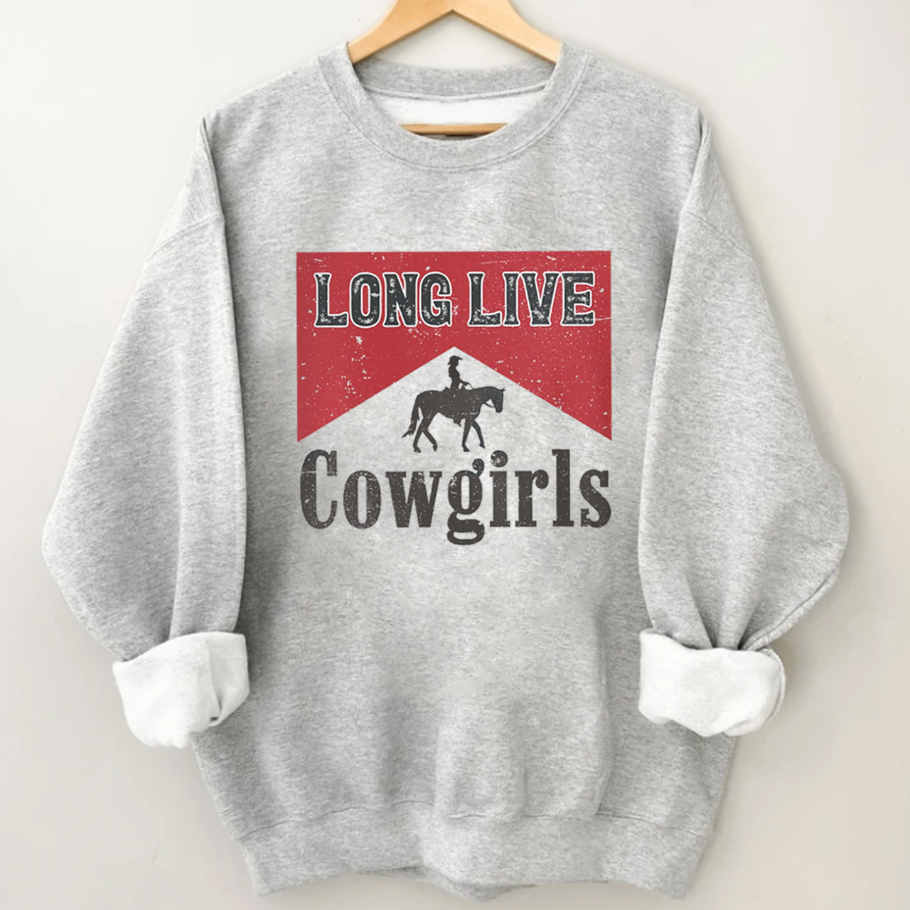 Long Live Cowgirls Printed Sweatshirt