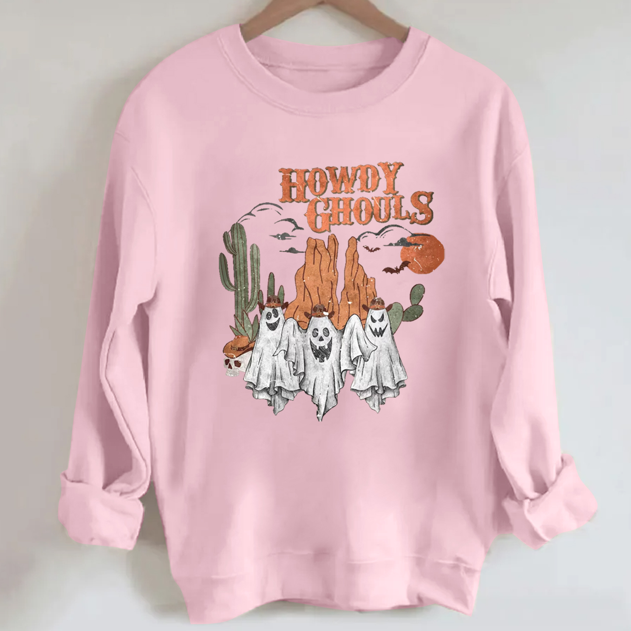 Halloween Western Ghost Cowboy Carnival Sweatshirt