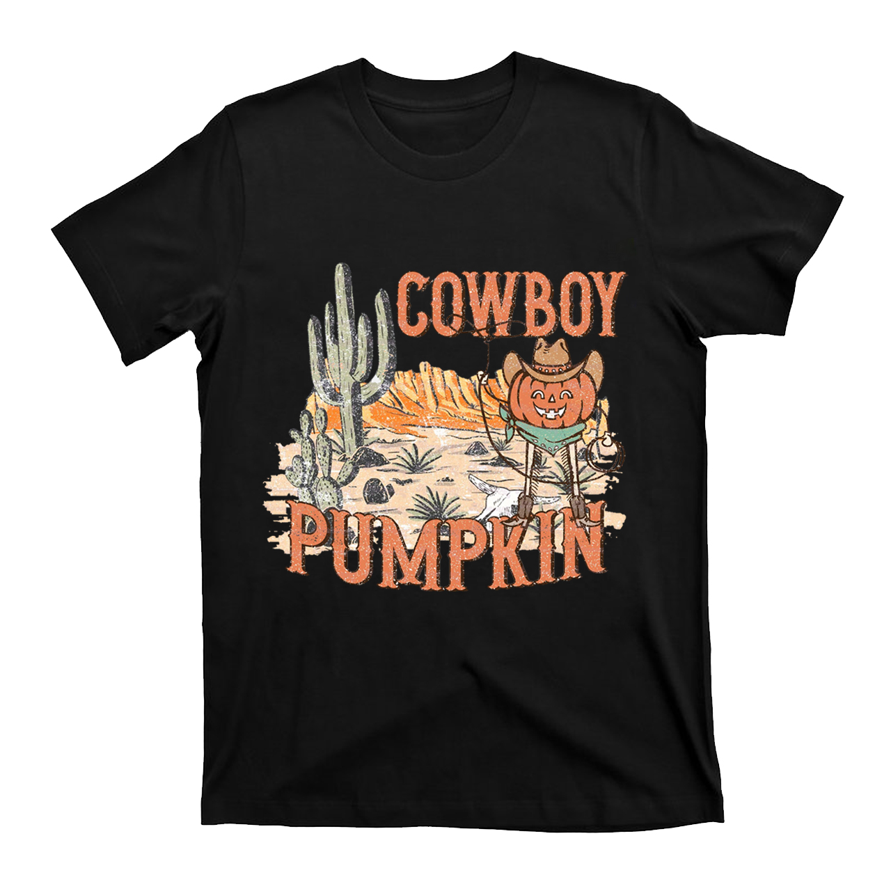 Halloween Cowboy Assassin Pumpkin T-Shirts