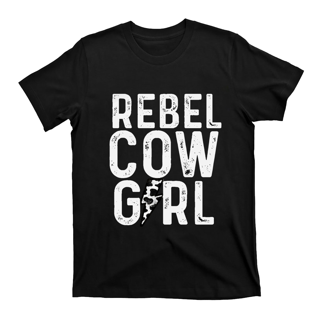Rebel Cowgirl Western Lightning Bolt T-Shirts