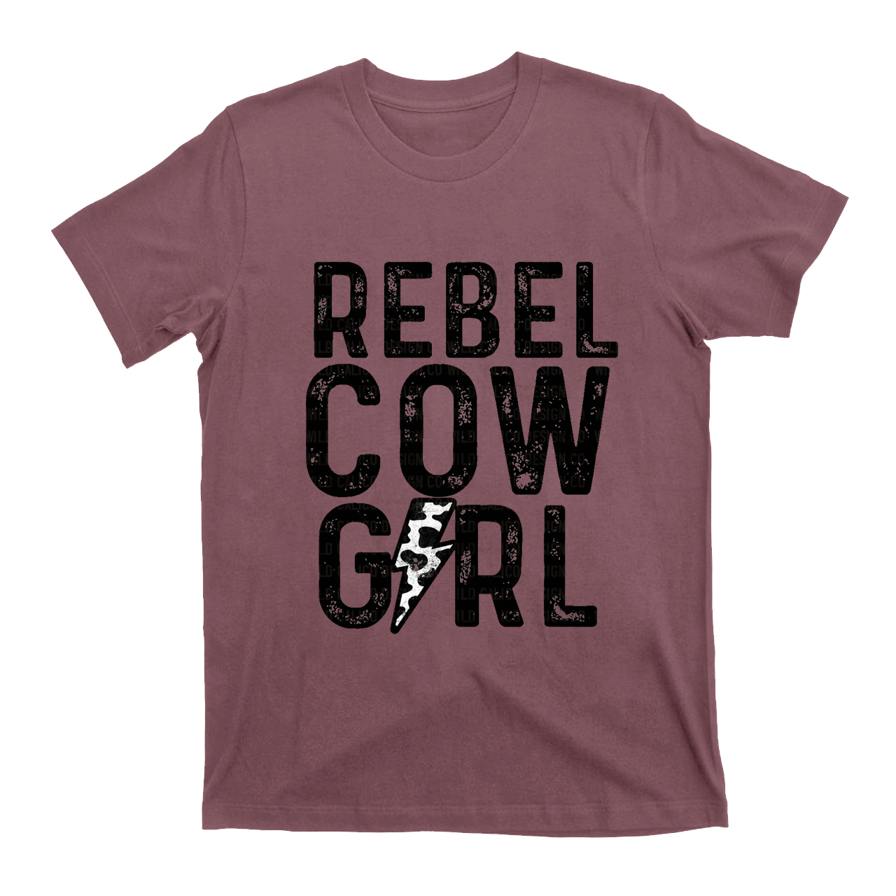 Rebel Cowgirl Western Lightning Bolt T-Shirts