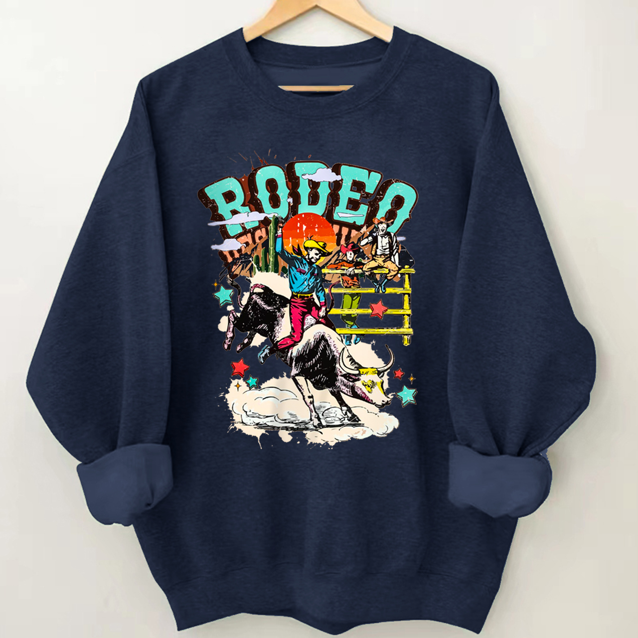 Cowboy Western Rodeo Design Sweatshirt