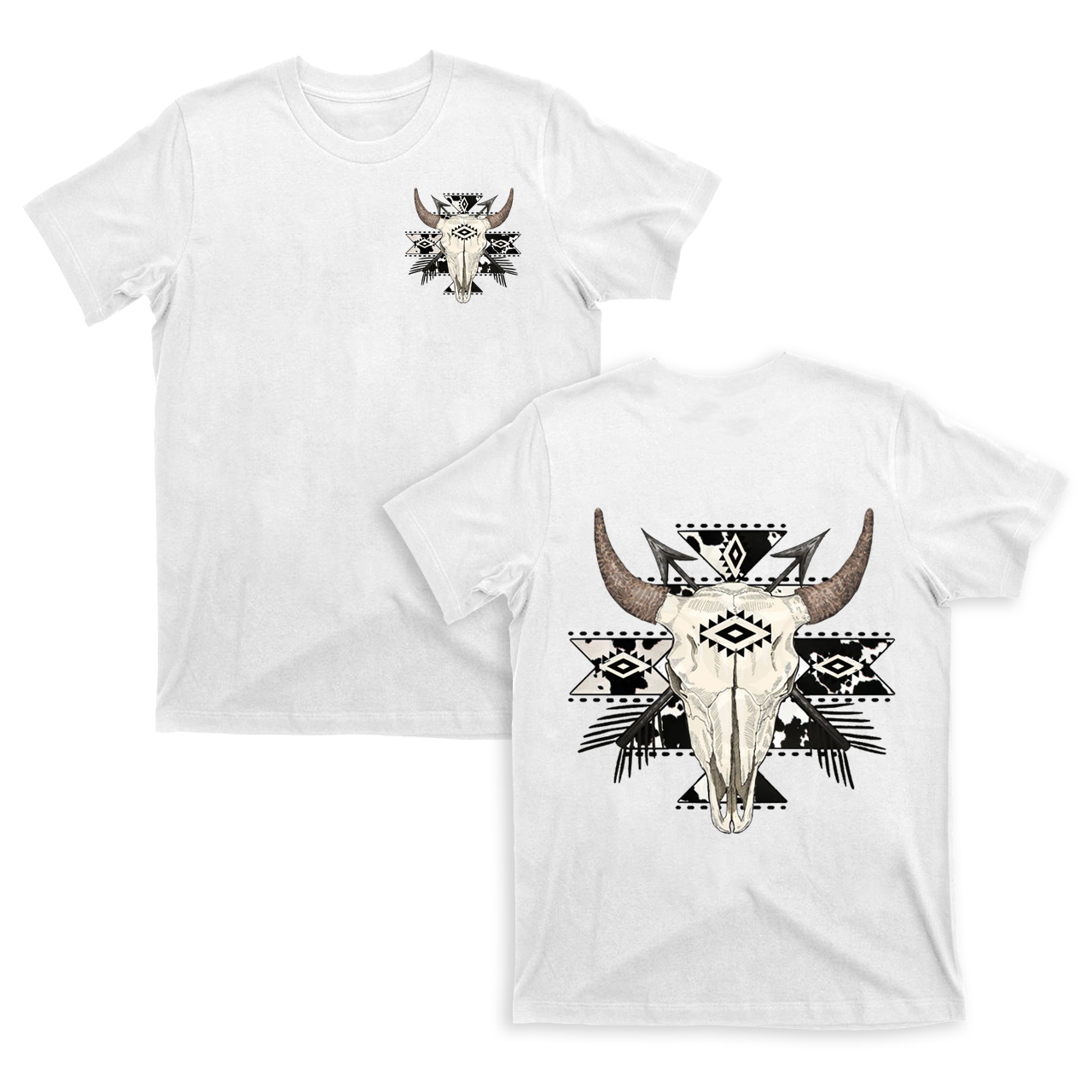 Cowboy Western Mysterious Color double sided T-Shirts