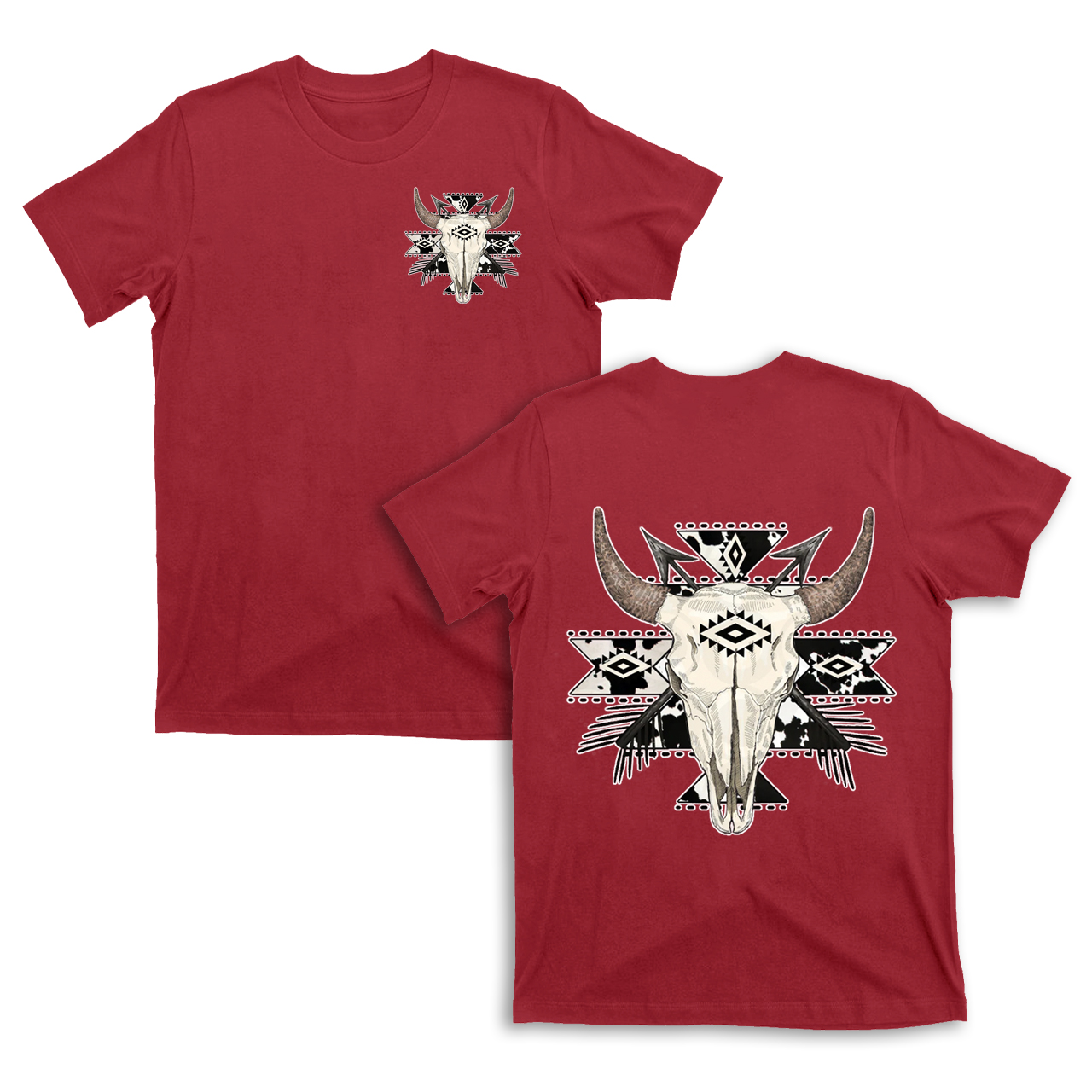 Cowboy Western Mysterious Color double sided T-Shirts