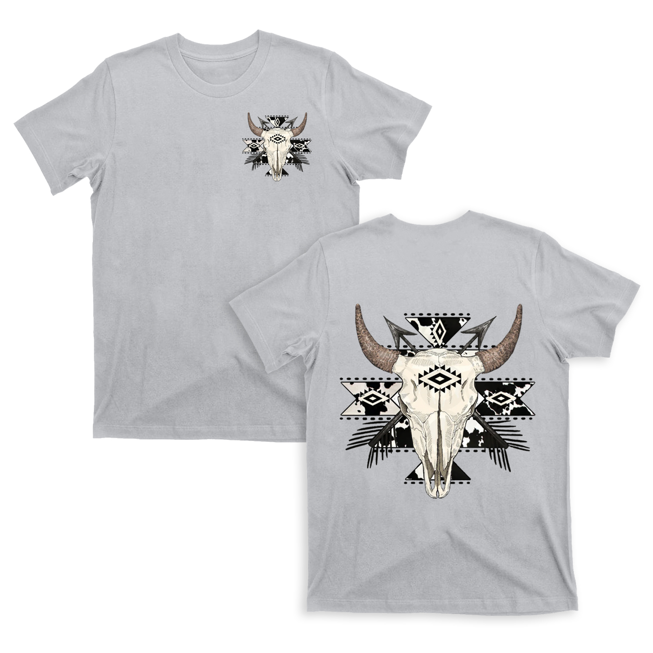 Cowboy Western Mysterious Color double sided T-Shirts