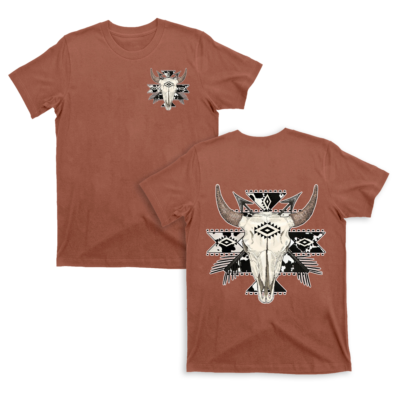 Cowboy Western Mysterious Color double sided T-Shirts