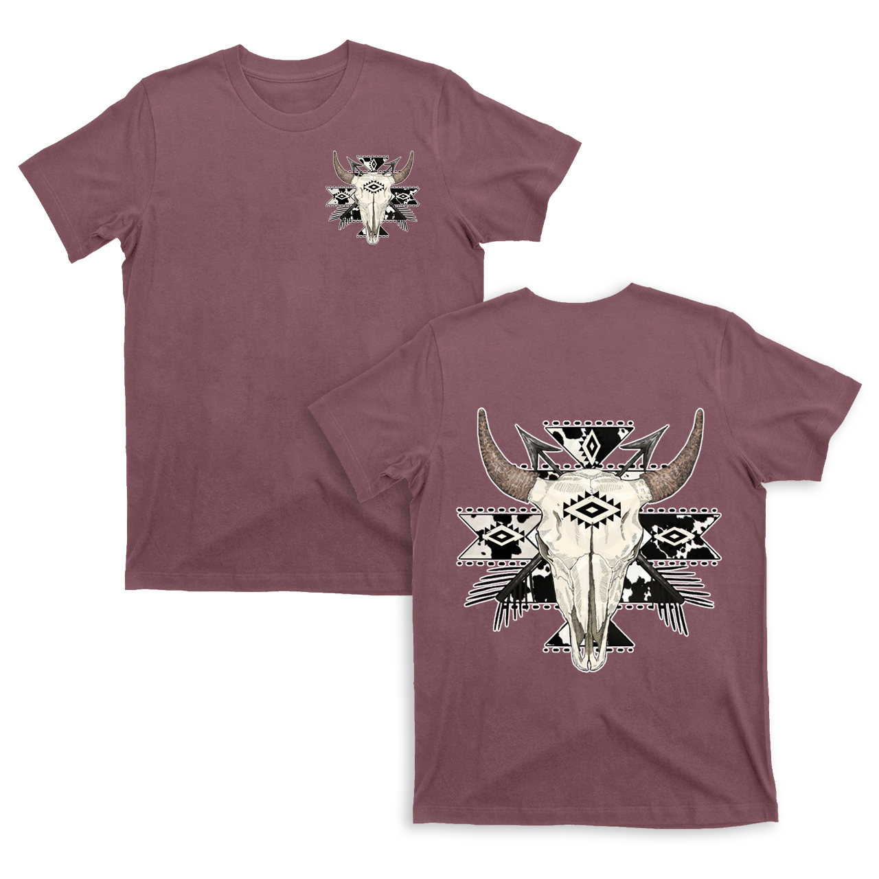 Cowboy Western Mysterious Color double sided T-Shirts