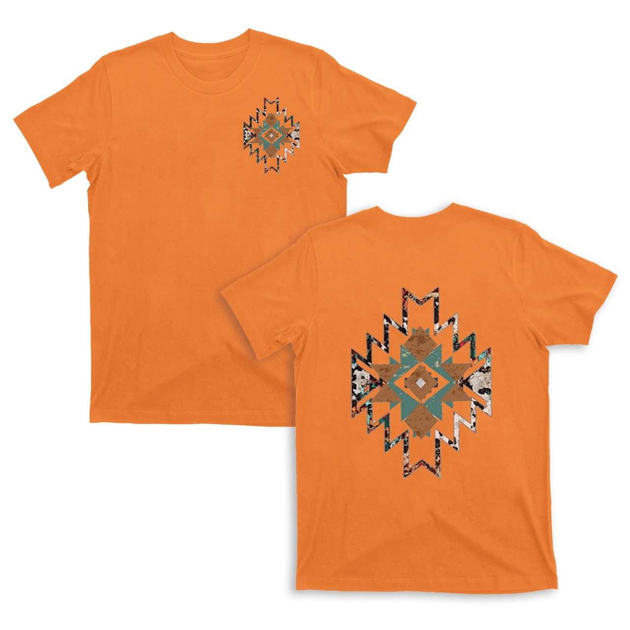 Cowboy Aztec Double sided printing T-Shirts
