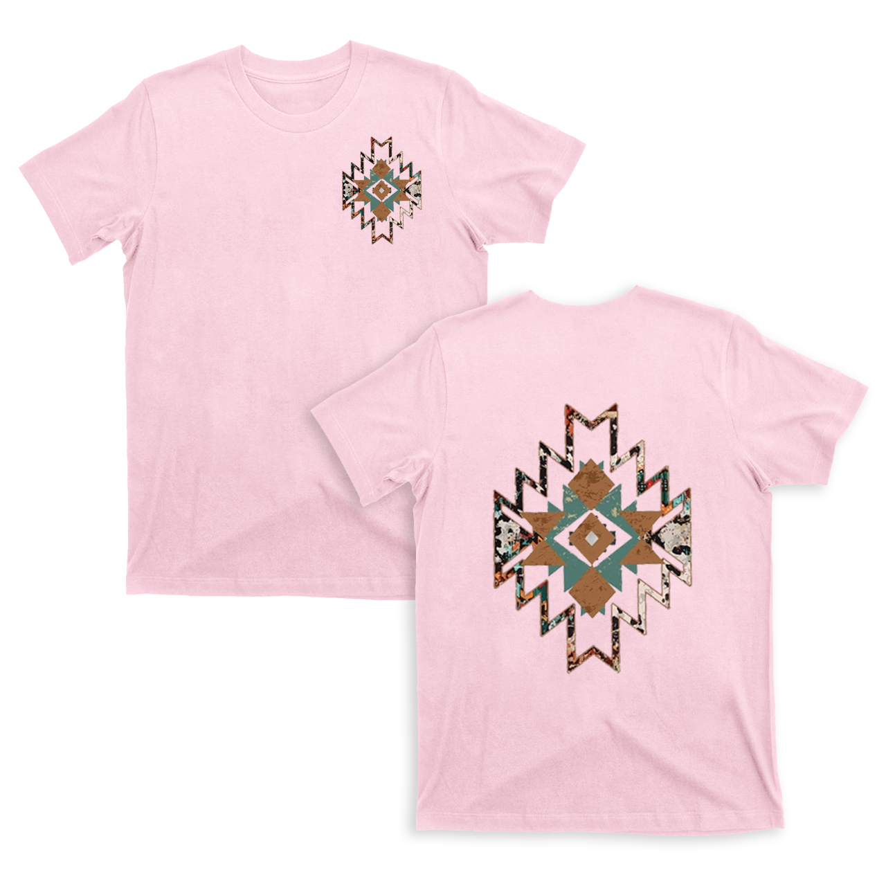 Cowboy Aztec Double sided printing T-Shirts