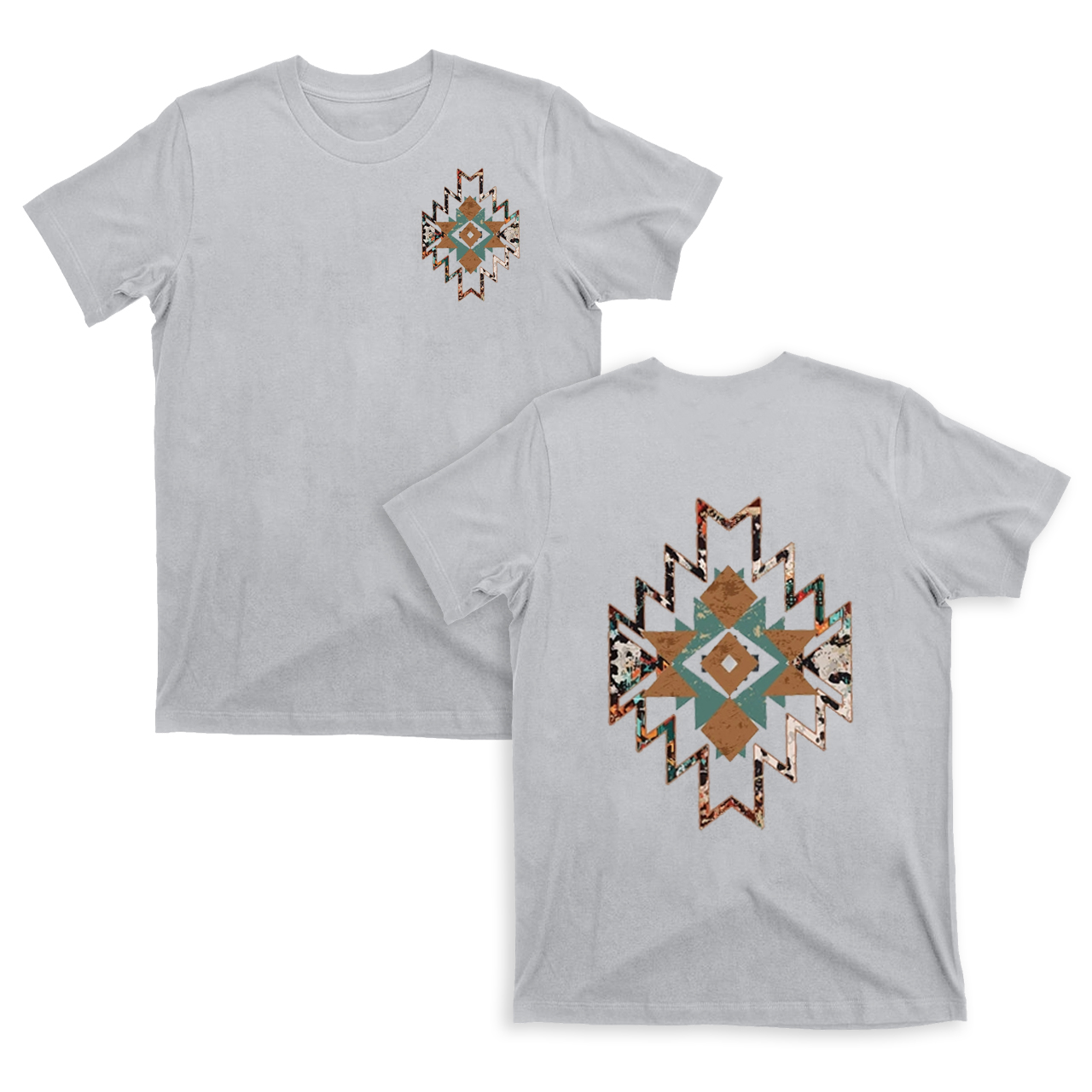 Cowboy Aztec Double sided printing T-Shirts