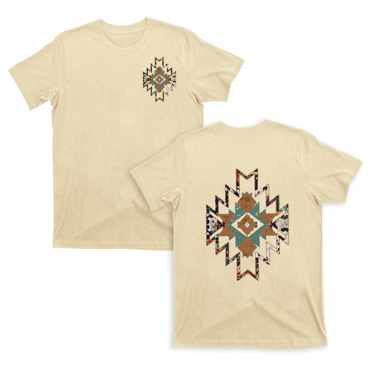 Cowboy Aztec Double sided printing T-Shirts