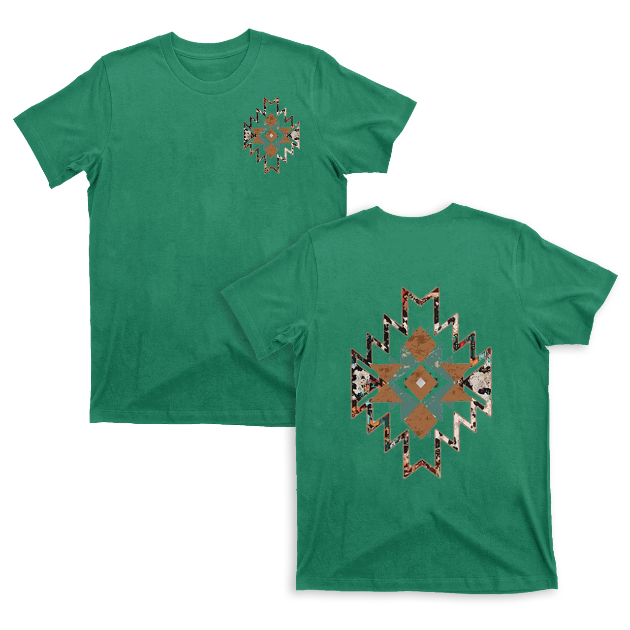 Cowboy Aztec Double sided printing T-Shirts